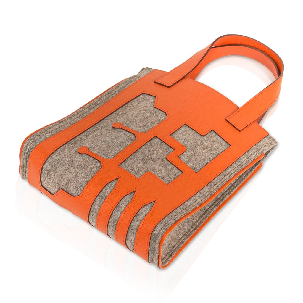 Hermès Petit H Skeleton Tote Feu Pascale Mussard – Limited Edition Hermes Petit h Skeleton Tote Feu Pascale Mussard Limited Edition Bag - view 5