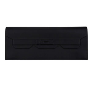 Hermes Shadow Birkin Clutch Bag Black Swift Leather