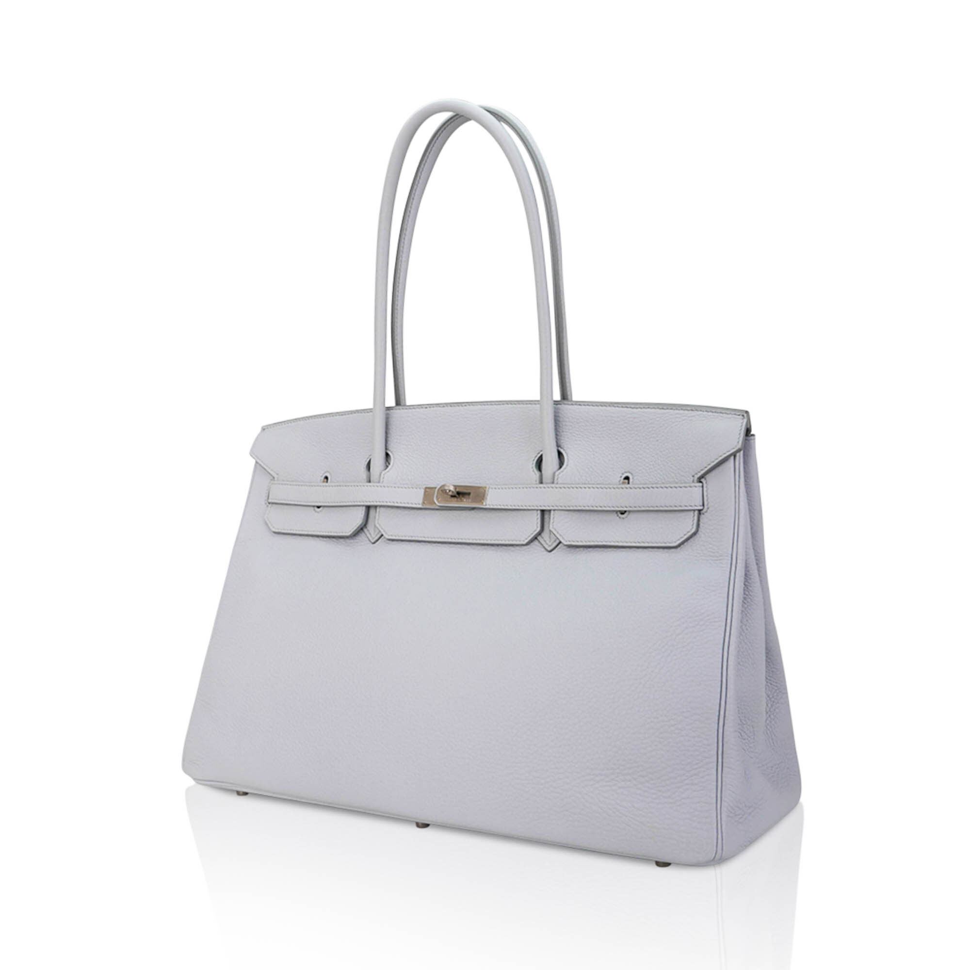 Hermès Shoulder Birkin 45 Blue Pale Togo Brushed Palladium – Limited Edition Hermes Shoulder Birkin 45 Blue Pale Togo Brushed Palladium Limited Edition - view 5