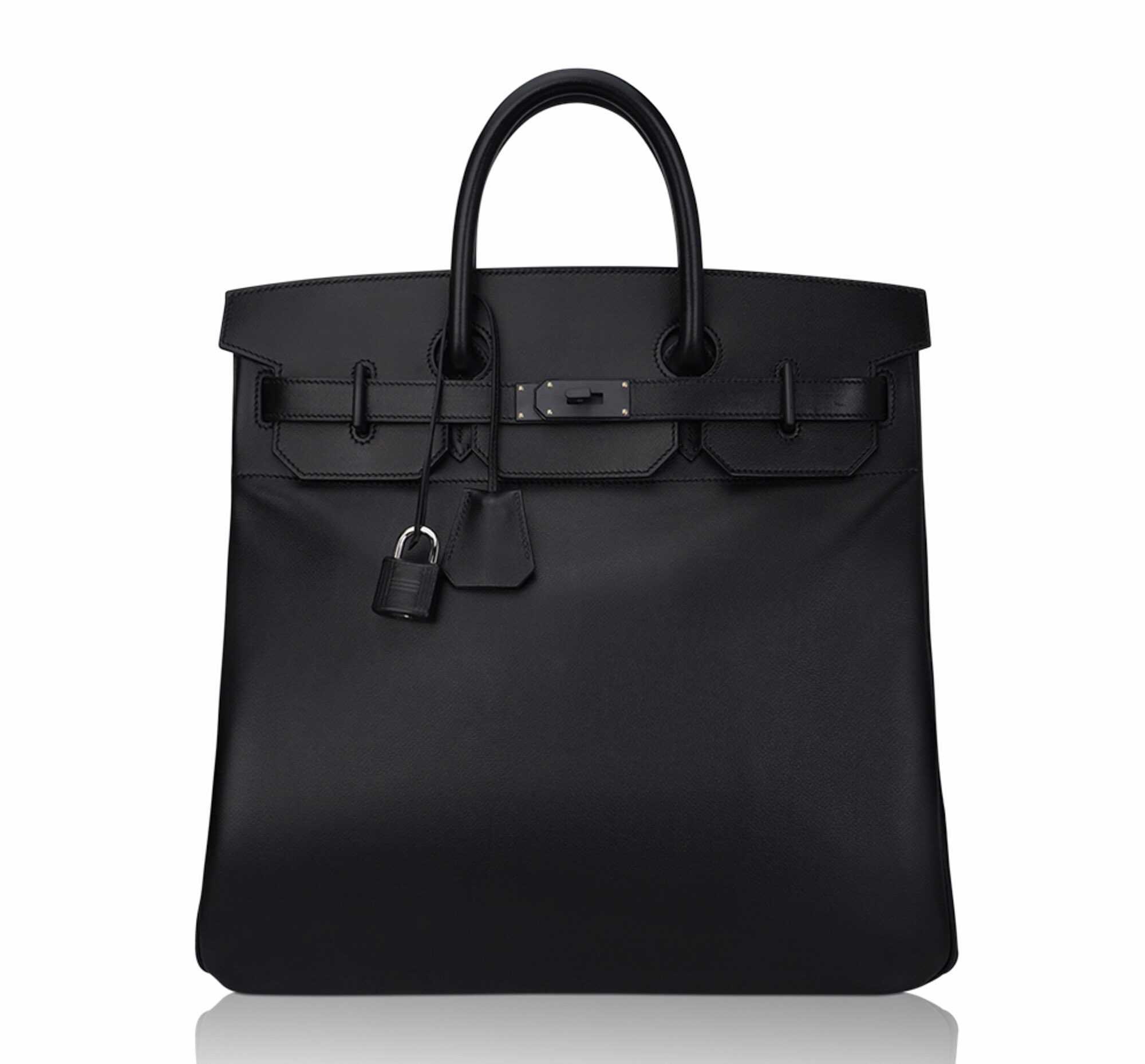 Hermès HAC 40 So Black Evergrain Leather – Limited Edition Hermes HAC 40 So Black Evergrain Leather Limited Edition Rare