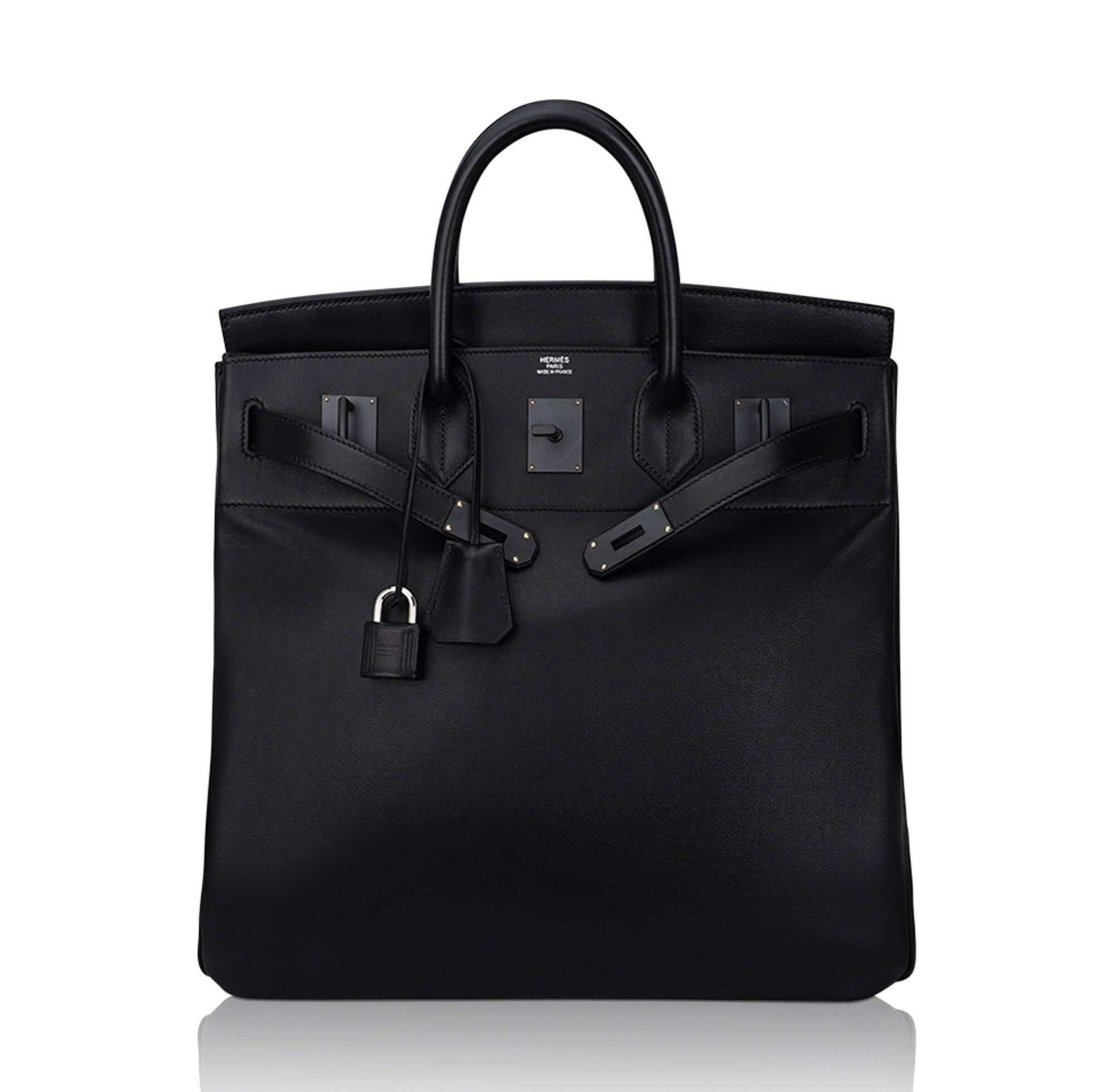 Hermès HAC 40 So Black Evergrain Leather – Limited Edition Hermes HAC 40 So Black Evergrain Leather Limited Edition Rare - view 3