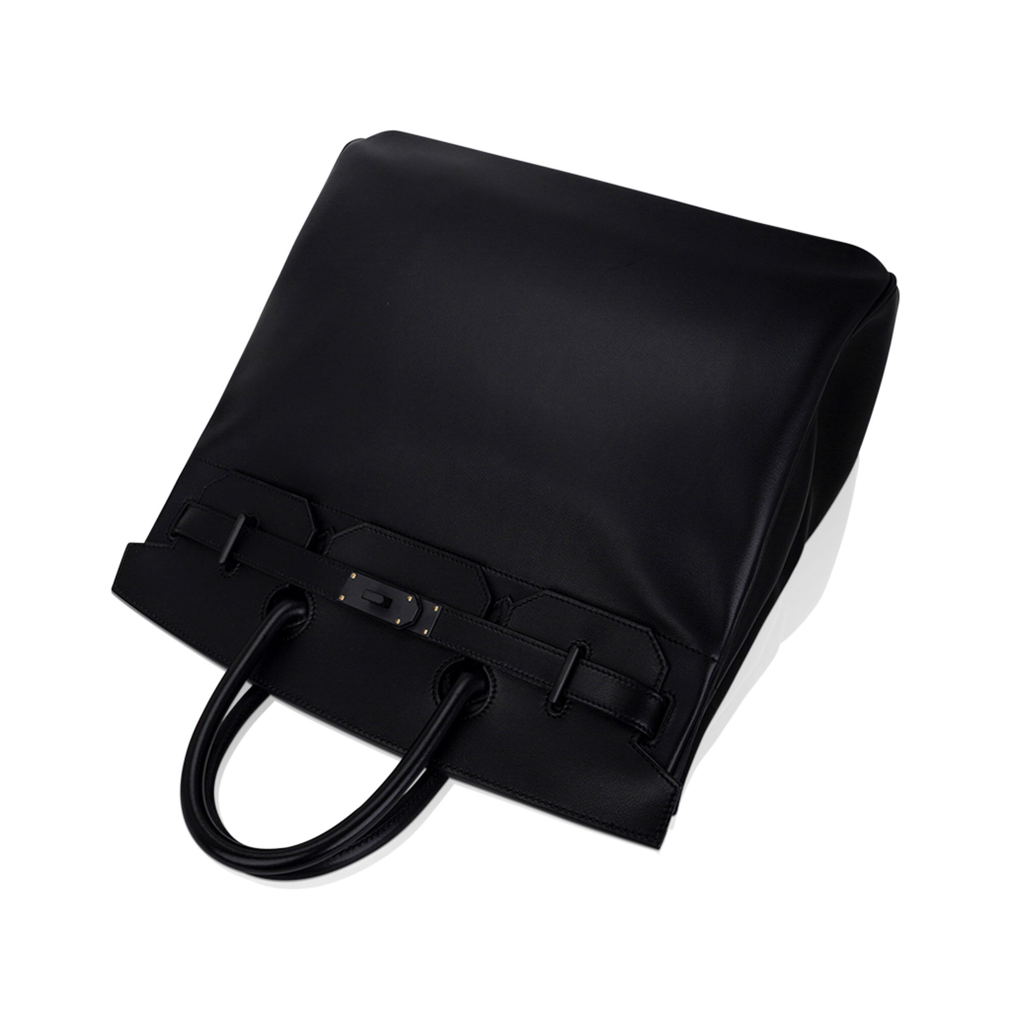 Hermès HAC 40 So Black Evergrain Leather – Limited Edition Hermes HAC 40 So Black Evergrain Leather Limited Edition Rare - view 9