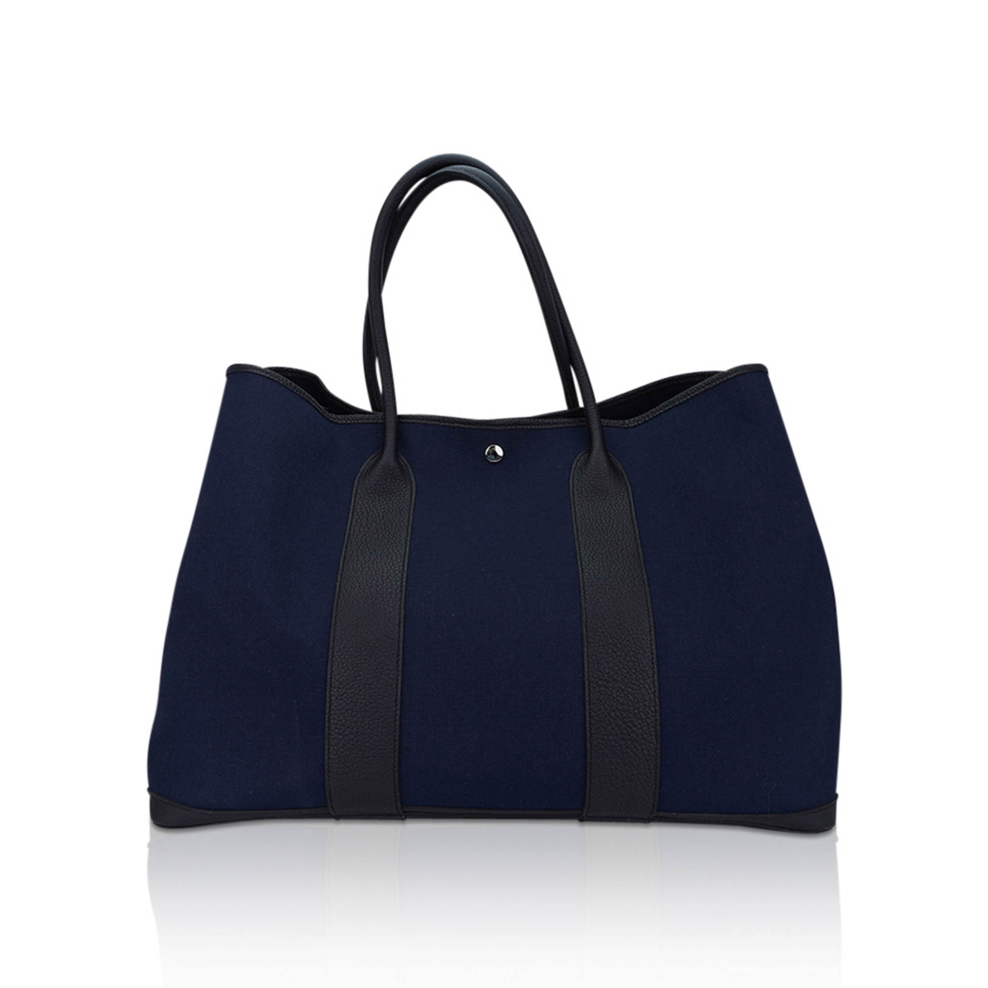 Hermès Garden Party Voyage 49 Marine Canvas Black Vache Country Leather Hermes Garden Party Voyage 49 Bag Marine Canvas Black Vache Country Leather - view 6