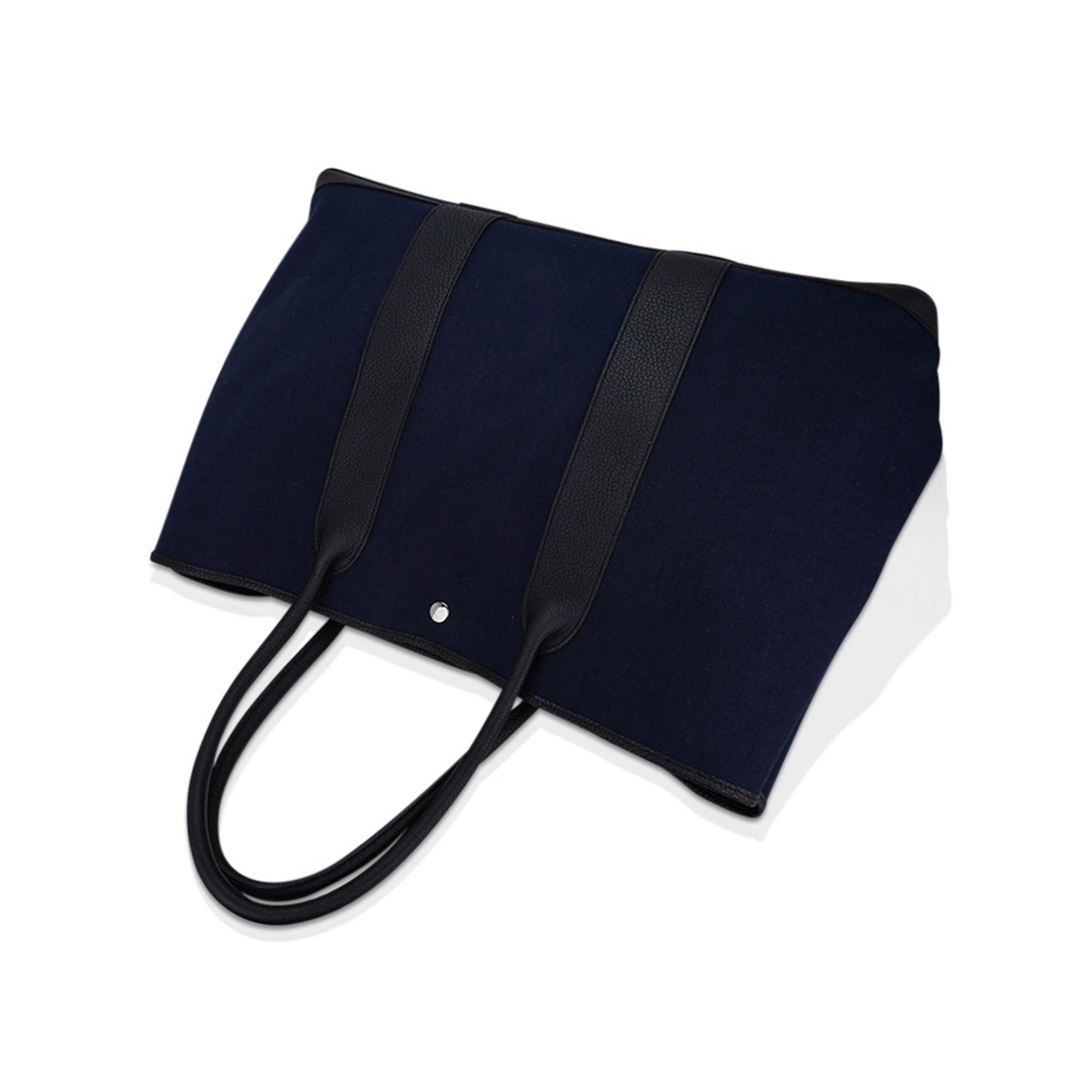Hermès Garden Party Voyage 49 Marine Canvas Black Vache Country Leather Hermes Garden Party Voyage 49 Bag Marine Canvas Black Vache Country Leather - view 7