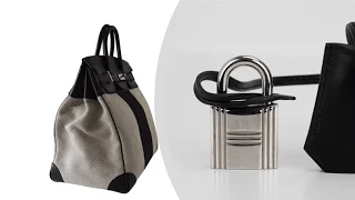 Hermès HAC Birkin 40 Flag H Toile Black with Palladium Hardware – Limited Edition Hermes Limited Edition HAC Birkin 40 Bag Flag H Toile Black with Palladium Hardware - view 9