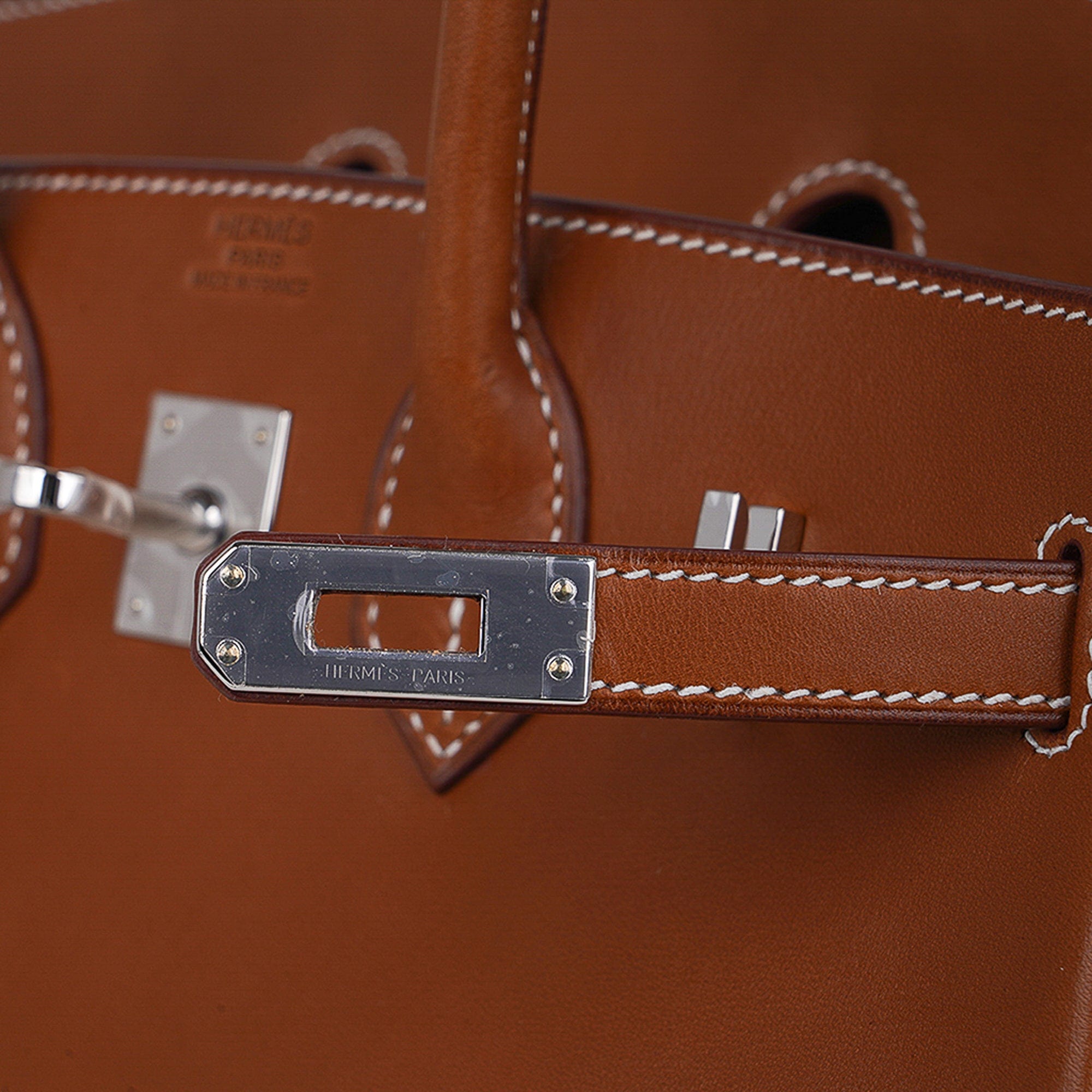 Hermès Birkin 25 Fauve Barenia Leather Palladium Hardware – Limited Edition Hermes Limited Edition Birkin 25 Fauve Barenia Leather Bag Palladium Hardware - view 6