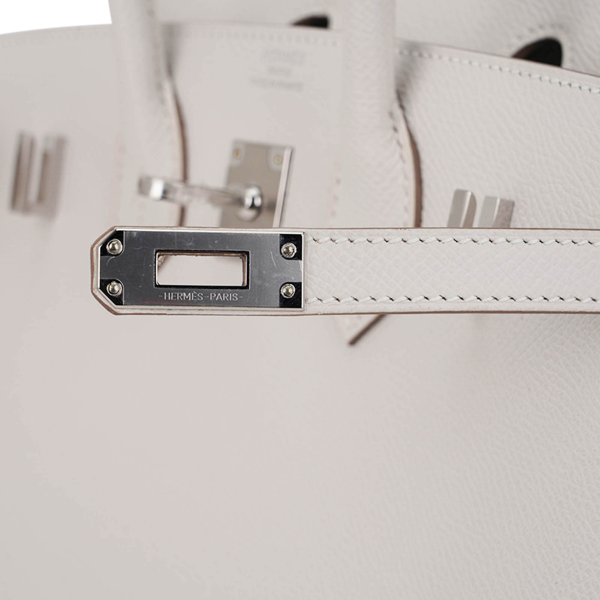 Hermès Birkin Sellier 25 Gris Pale Epsom Leather with Palladium Hardware Hermes Birkin Sellier 25 Bag Gris Pale Epsom Leather with Palladium Hardware - view 5