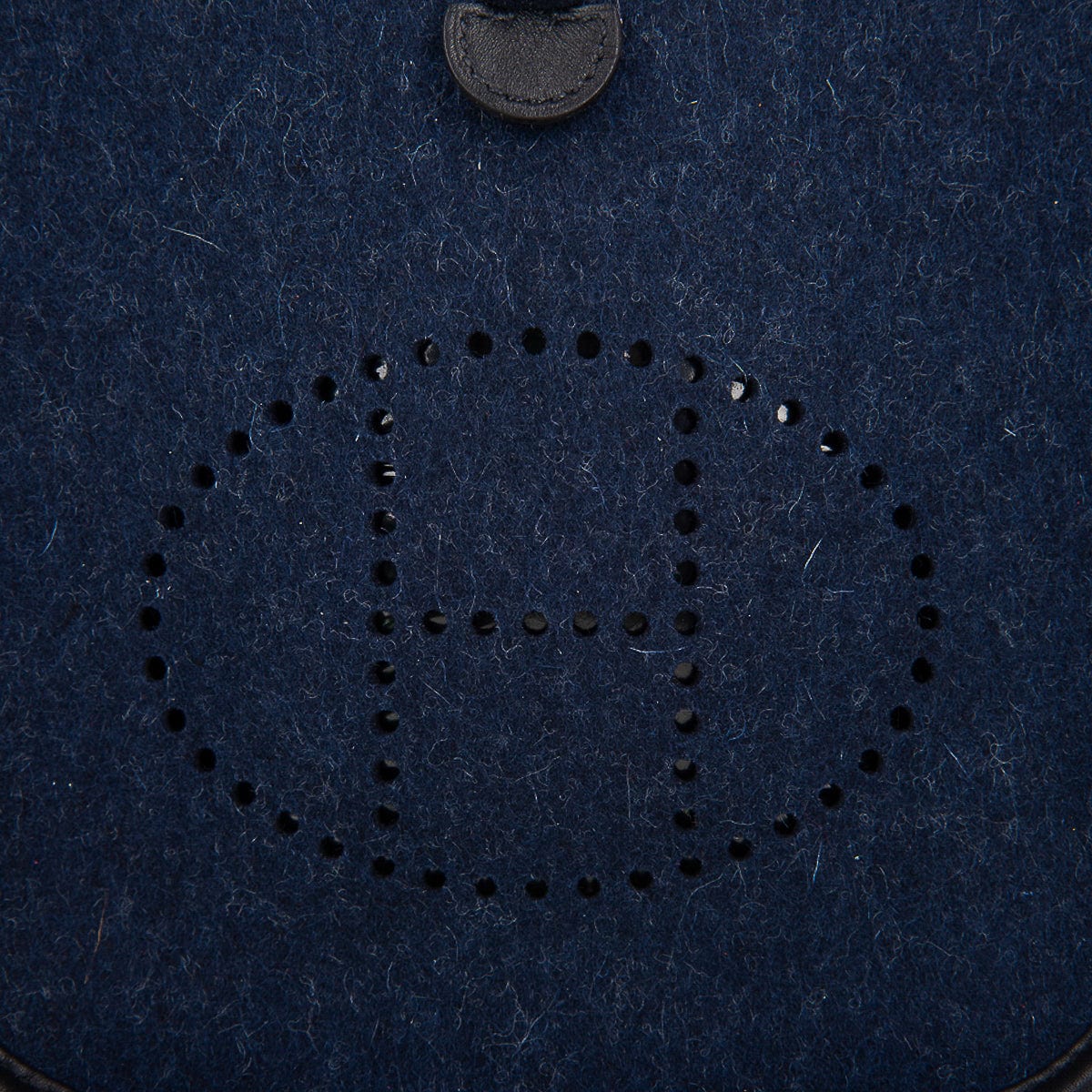 Hermès Mini Evelyne TPM Blue Feutre Black Swift Leather with Gold Hardware – Limited Edition Hermes Limited Edition Mini Evelyne TPM Bag Blue Feutre Black Swift Leather with Gold Hardware - view 7