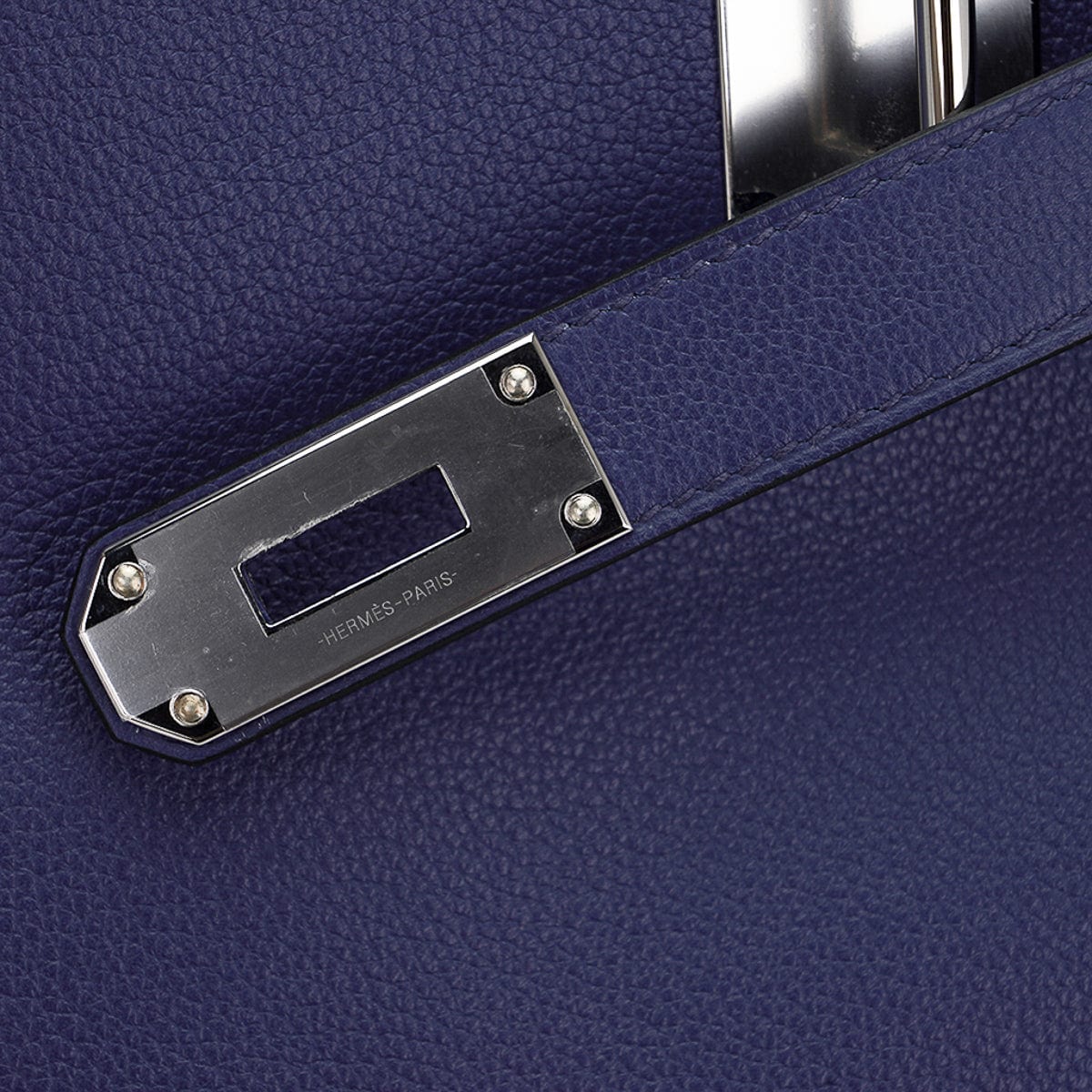 Hermès Kelly 50 Voyage Blue de Malte Palladium Hardware Novillo Leather – Limited Edition Hermes Kelly 50 Voyage Blue De Malte Bag Palladium Hardware Novillo Leather Limited Edition - view 5